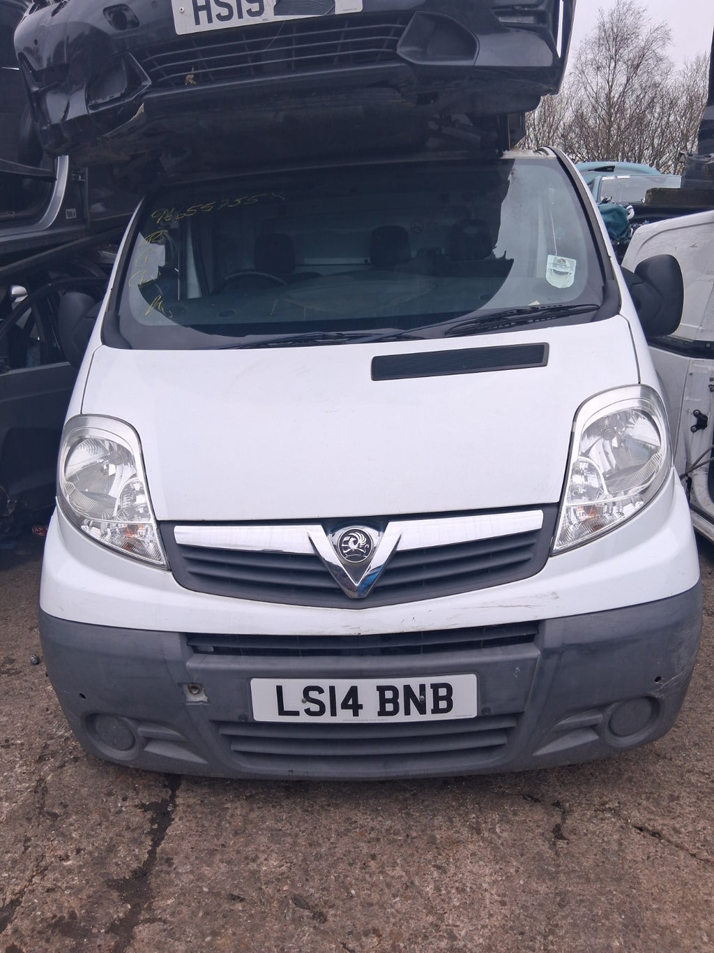 2014 VAUXHALL VIVARO MK1 FRONT BONNET HOOD PANEL WHITE