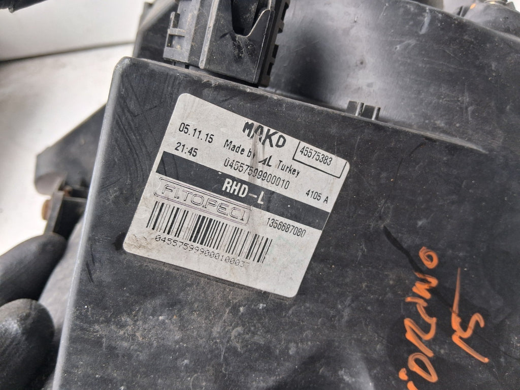 2016 FIAT FIORINO NSF PASSENGER SIDE FRONT LEFT HEADLIGHT 1356687080