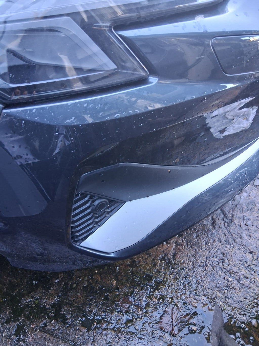 2025 AUDI A3 8Y HATCHBACK FACELIFT FRONT BUMPER WITHOUT FRONT GRILL GREY LX7L