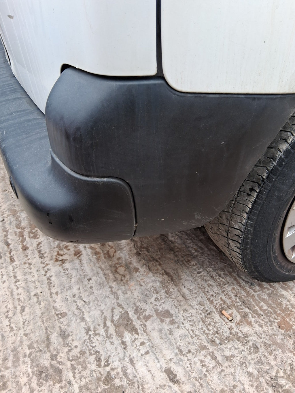 2017 CITROEN BERLINGO MK2 OSR DRIVER SIDE REAR RIGHT BUMPER CORNER BLACK