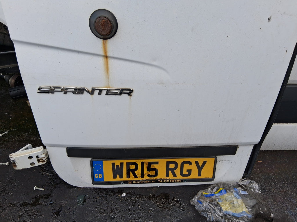 2016 MERCEDES SPRINTER W906 NSR PASSENGER SIDE REAR LEFT COMPLETE DOOR WHITE