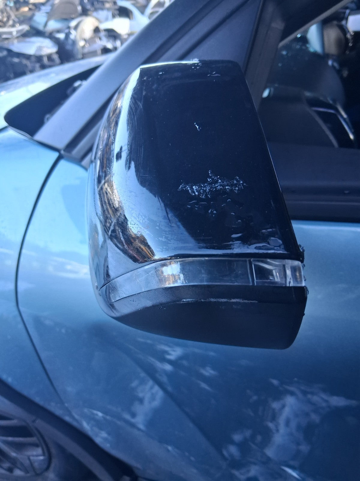 2023 CITROEN C4 MK3 NSF PASSENGER SIDE FRONT LEFT WING MIRROR POWER FOLD BLACK