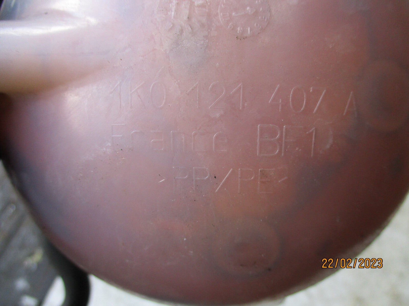 VW VOLKSWAGEN GOLF MK6 2010 COOLANT OVERFLOW HEADER TANK 1K0121407A