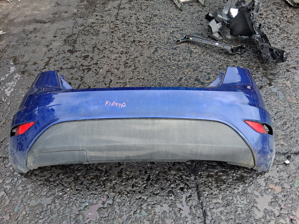 2016 FORD FIESTA MK7 REAR COMPLETE BUMPER BLUE