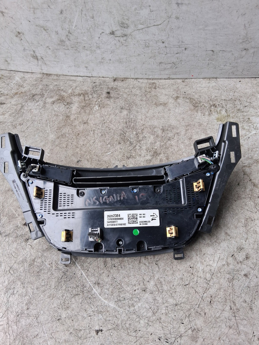2015 VAUXHALL INSIGNIA AC HEATER CLIMATE CONTROL SWITCH PANEL 2620238