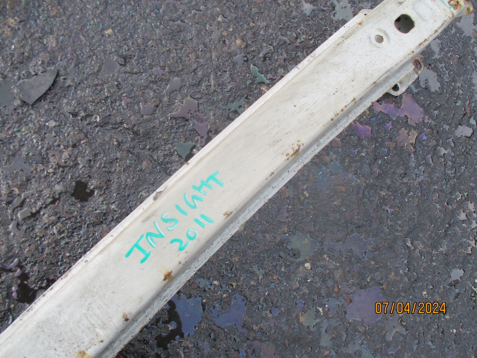 HONDA INSIGHT 2011 REAR BUMPER REINFORCEMENT CRASH BAR