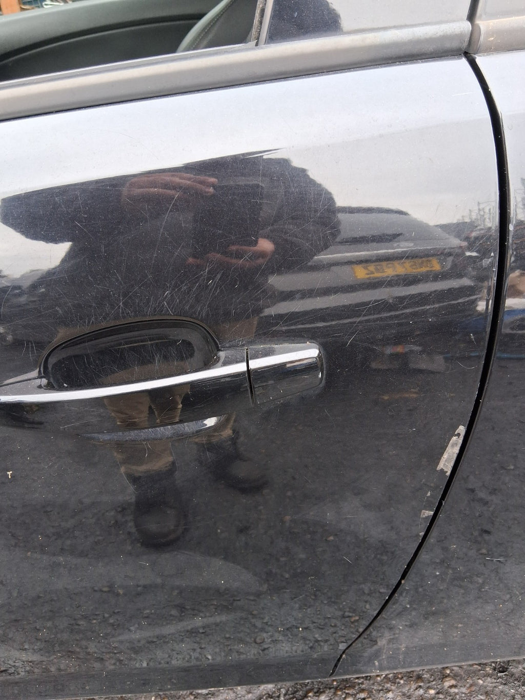 2009 VAUXHALL CORSA D 3 DOOR NSF PASSENGER SIDE LEFT COMPLETE DOOR BLACK