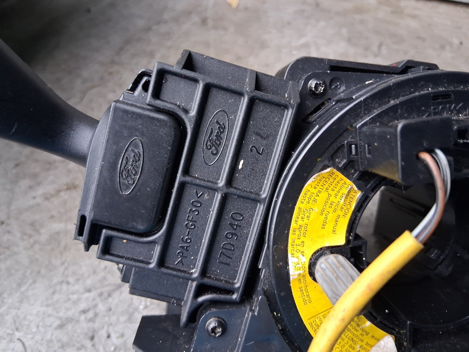 2011 FORD FOCUS MK3 INDICATOR WIPER SWITCH STALK SQUIB RING 4M5T14A664AB