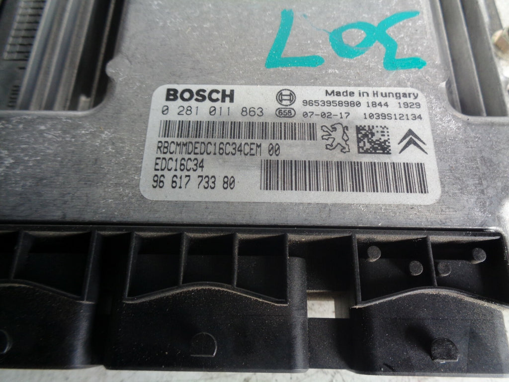 PEUGEOT 307 2007 HATCHBACK ECU ENGINE CONTROL MODULE 9661773380