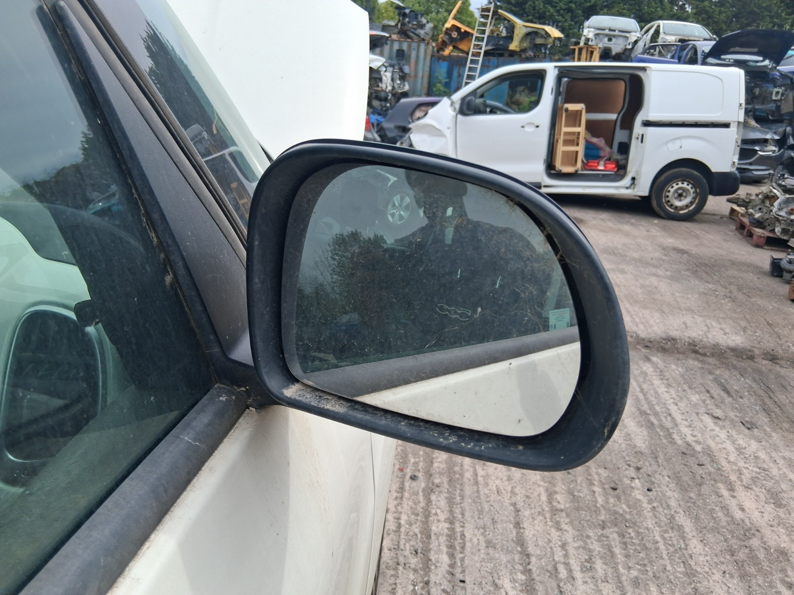 2019 FIAT 500L URBAN OS DRIVER SIDE FRONT MANUAL FOLD WING MIRROR BLACK