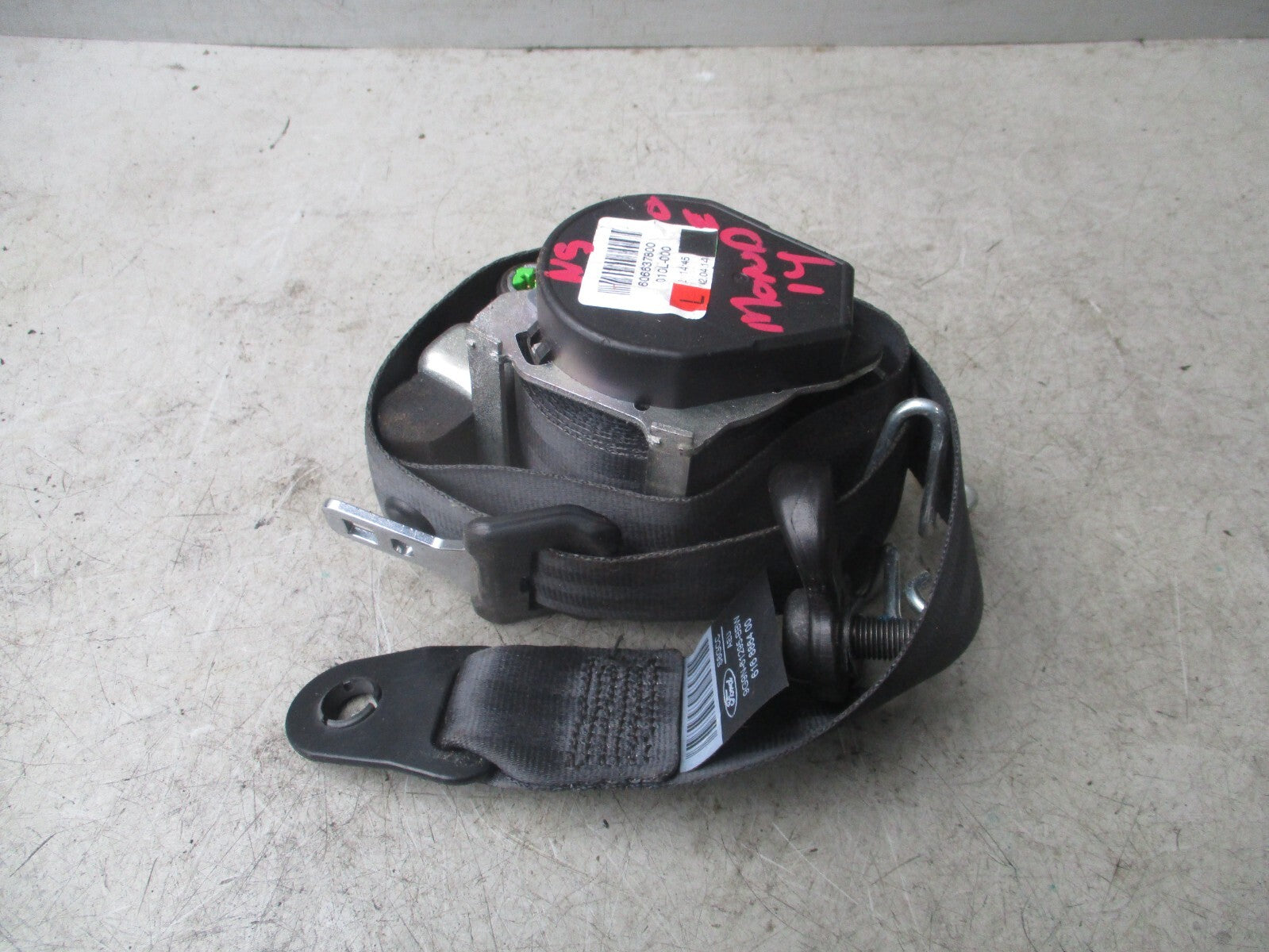FORD MONDEO MK4 2014 NSF PASSENGER SIDE FRONT SEAT BELT 606637800