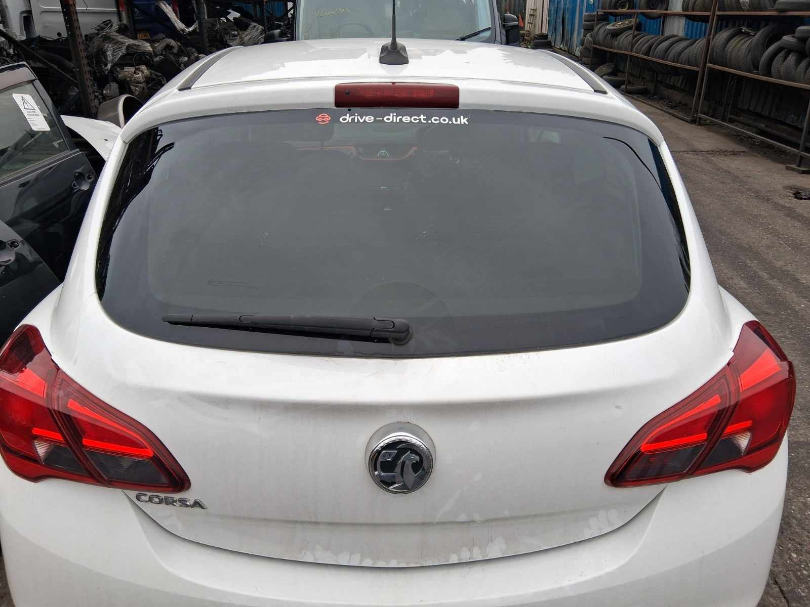 2019 VAUXHALL CORSA E 3 DOOR BARE REAR TAILGATE BOOTLID OLYMPIC WHITE Z40R