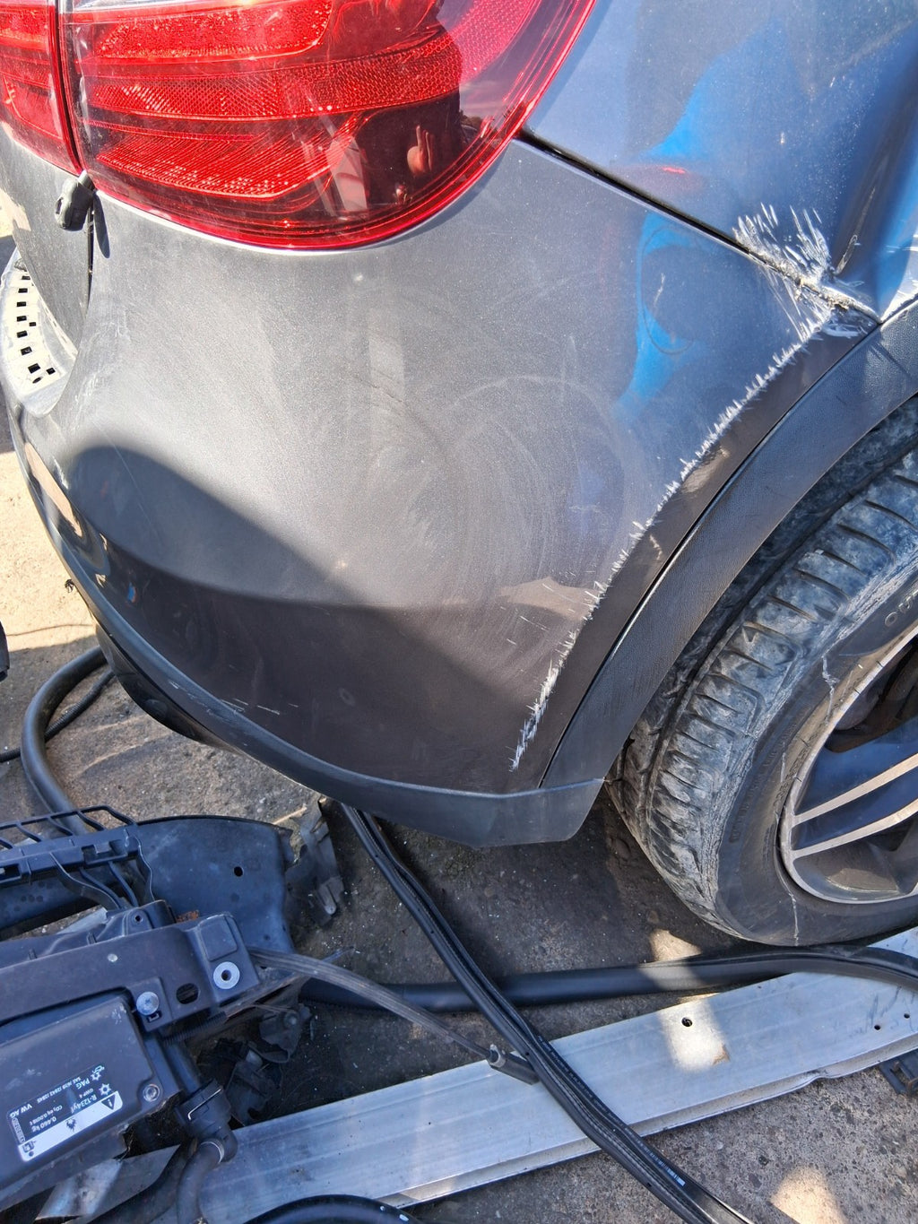2019 MERCEDES BENZ GLA 180 X156 COMPLETE REAR BUMPER MOUNTAIN GREY METALLIC 787