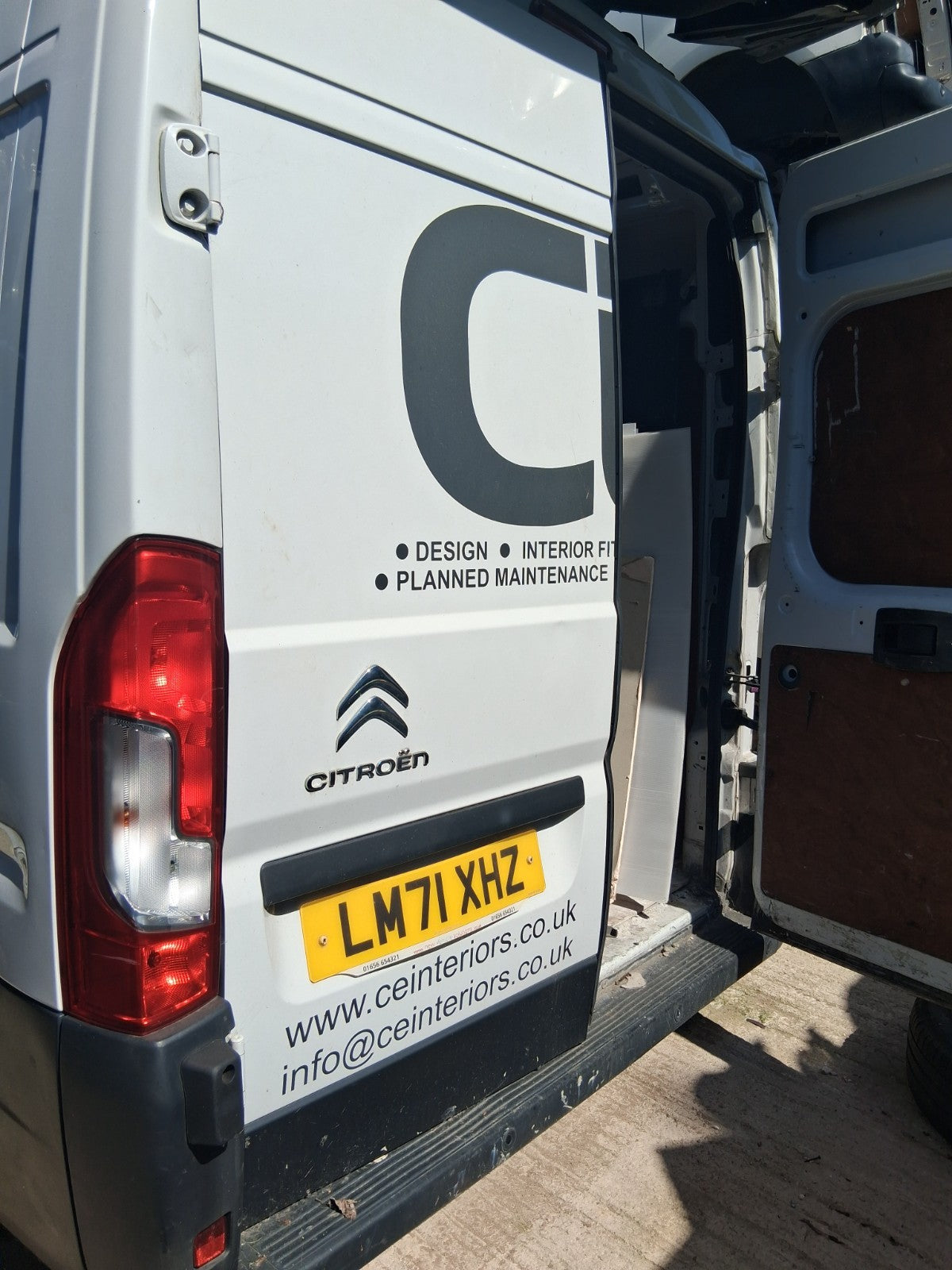 2021 CITROEN RELAY MK3 NSR PASSENGER SIDE REAR COMPLETE DOOR WHITE