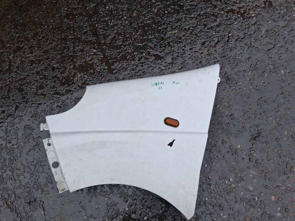 2005 VAUXHALL VIVARO MK1 NSF PASSENGER SIDE FRONT LEFT WING PANEL WHITE