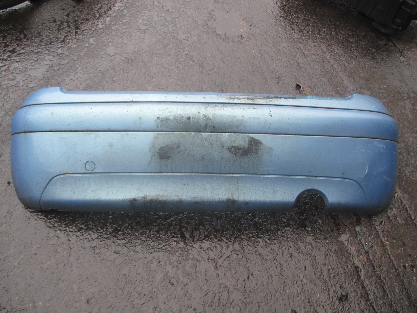 CITROEN C3 MK1 2002 REAR COMPLETE BUMPER BLUE