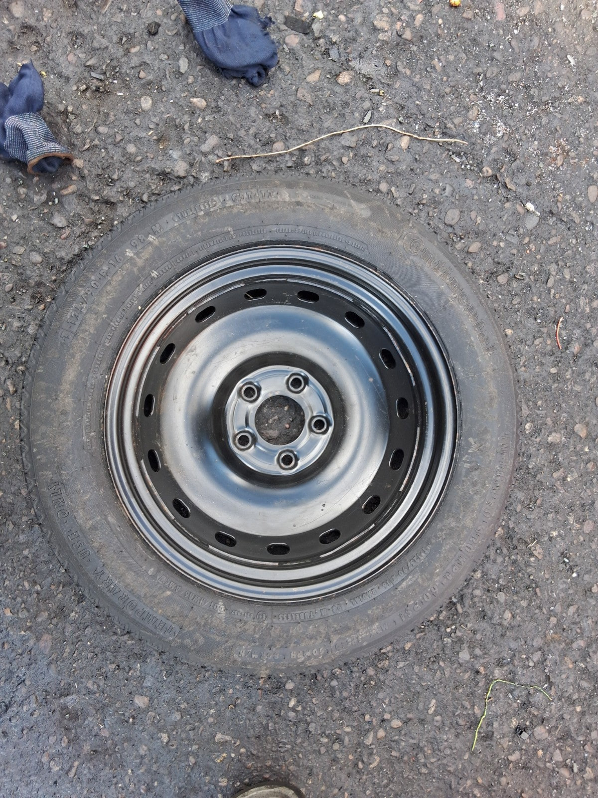 2008 MERCEDES B CLASS W245 16 INCH SPACE SAVER SPARE WHEEL WITH TYRE 125/90R16