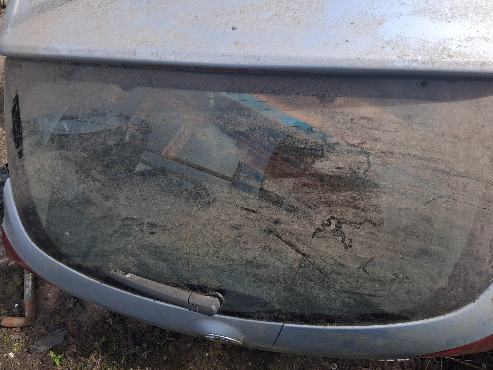 2013 VAUXHALL ASTRA J HATCHBACK REAR BARE TAILGATE BOOTLID GREY