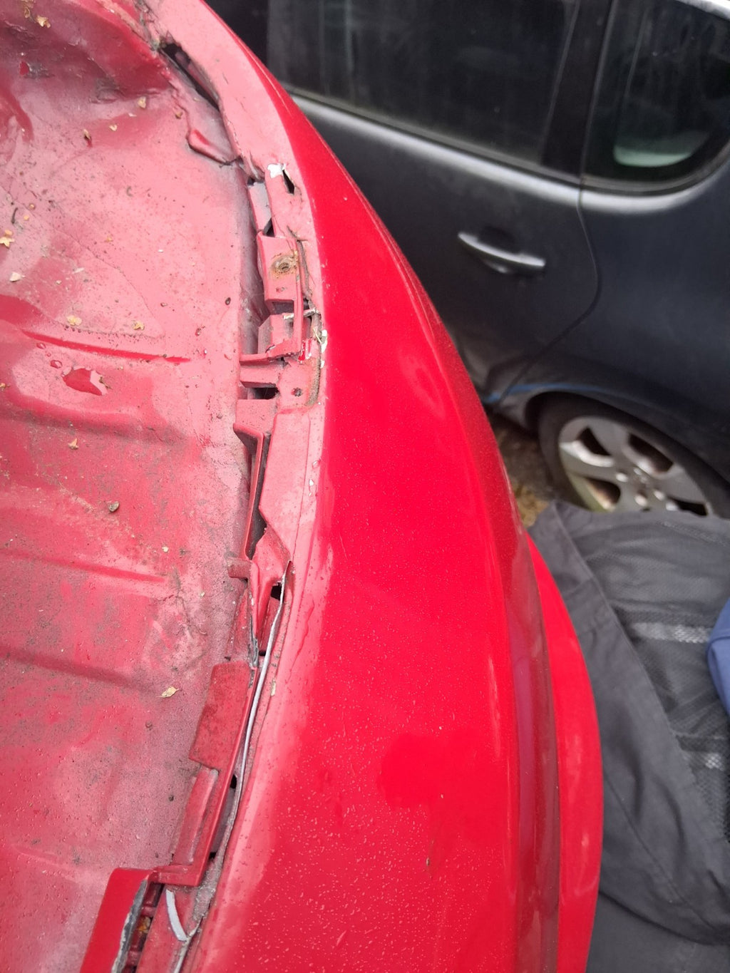 2014 VW VOLKSWAGEN SCIROCCO MK3 COMPLETE REAR BUMPER WITH PDC SALSA RED LA3H