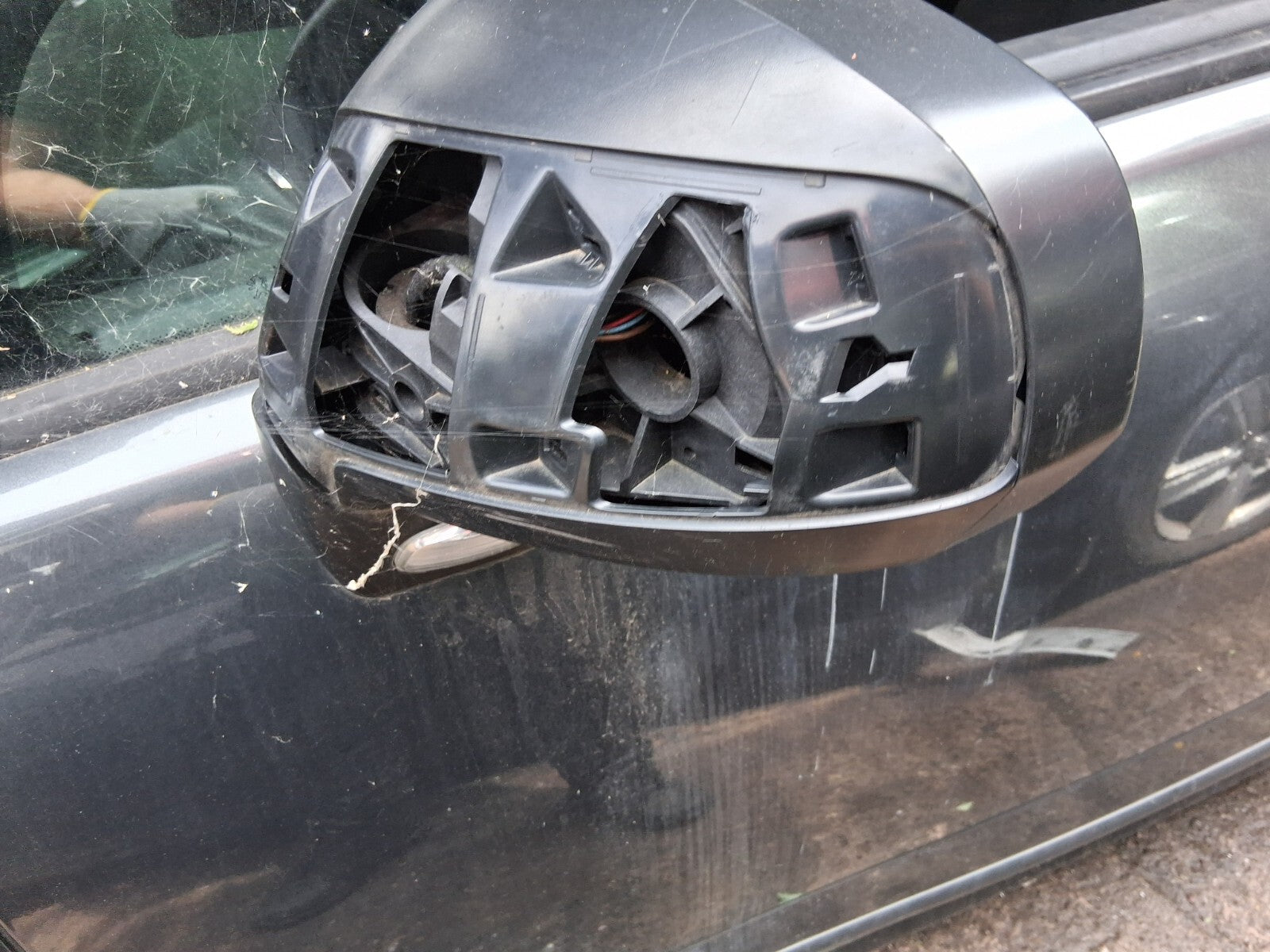 2012 PEUGEOT 3008 MK1 NSF PASSENGER SIDE FRONT LEFT WING MIRROR GRIS SHARK KTPD