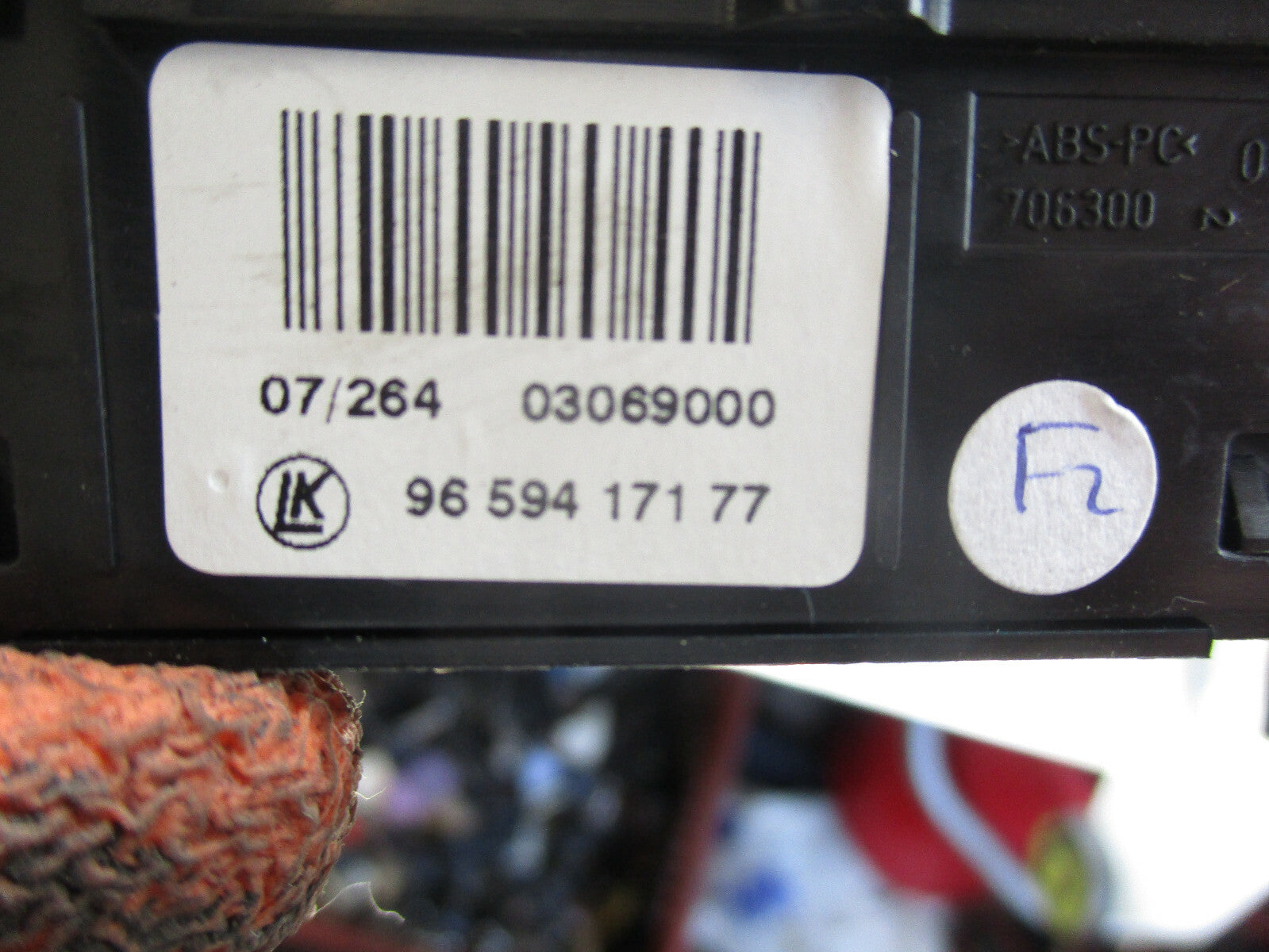 PEUGEOT 308 2010 HAZARD LIGHT LOCK SWITCH PANEL TRIM 9659417177