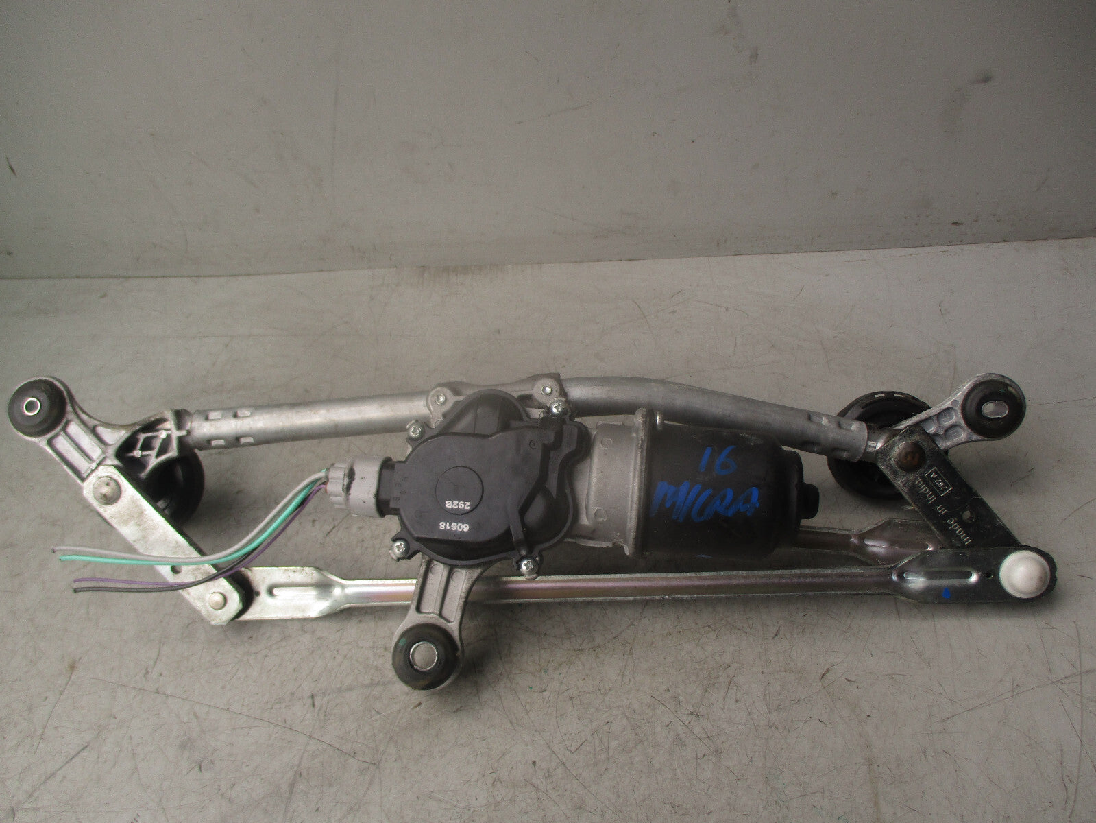 2016 NISSAN MICRA K13 1.2 PETROL FRONT WIPER MOTOR & LINKAGE