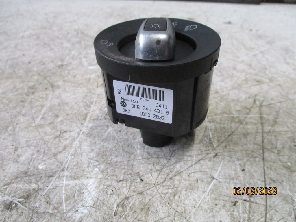 VW VOLKSWAGEN GOLF MK6 2010 HEADLIGHT CONTROL SWITCH 3C8941431B