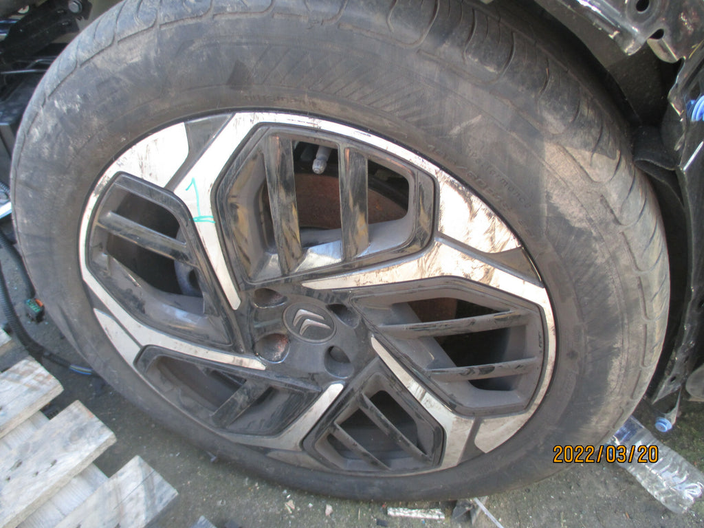 CITROEN C4 MK3 2021 18 INCH DIAMOND CUT ALLOY WHEEL WITH TYRE 195/60R18 REF 1