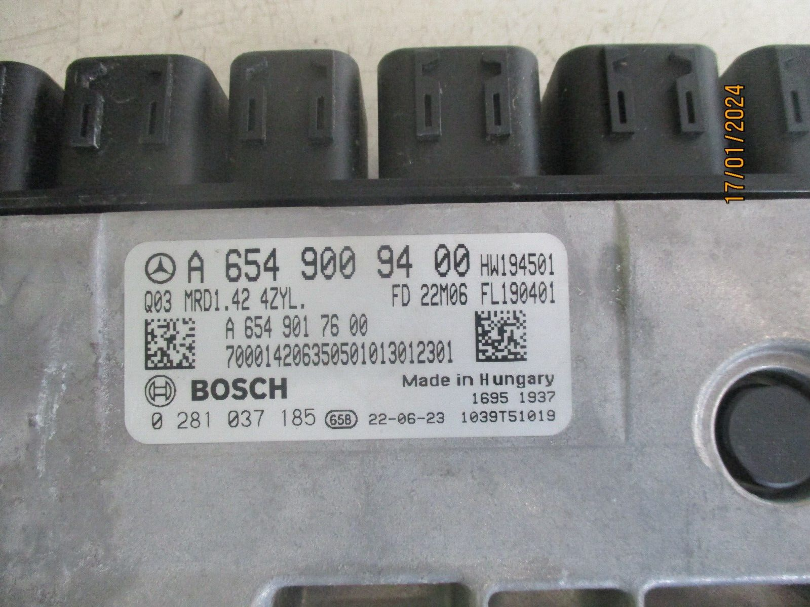 MERCEDES SPRINTER W907 2023 2.0 DIESEL ECU ENGINE CONTROL MODULE A6549009400