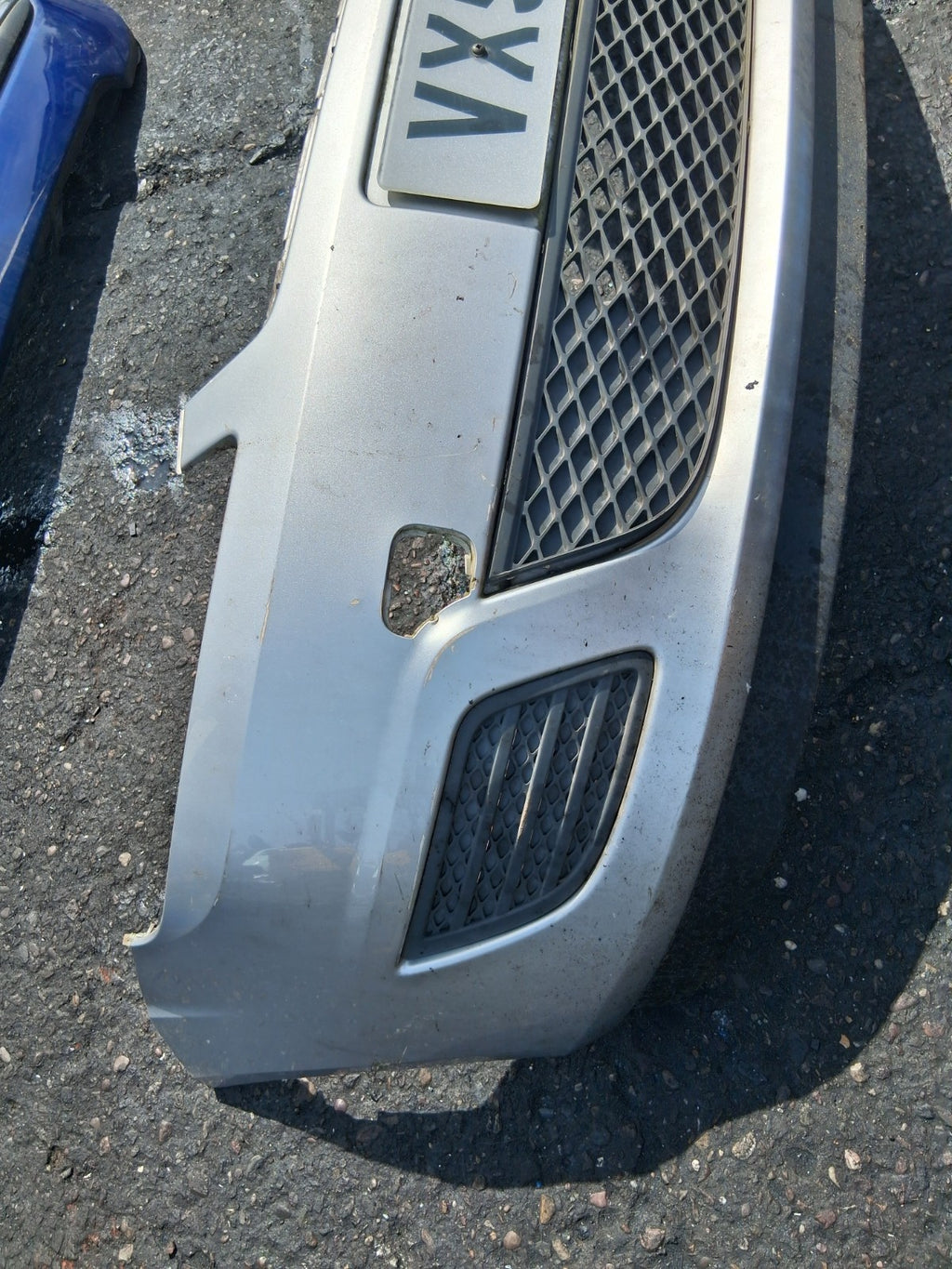2006 FORD FIESTA MK6 COMPLETE FRONT BUMPER SILVER