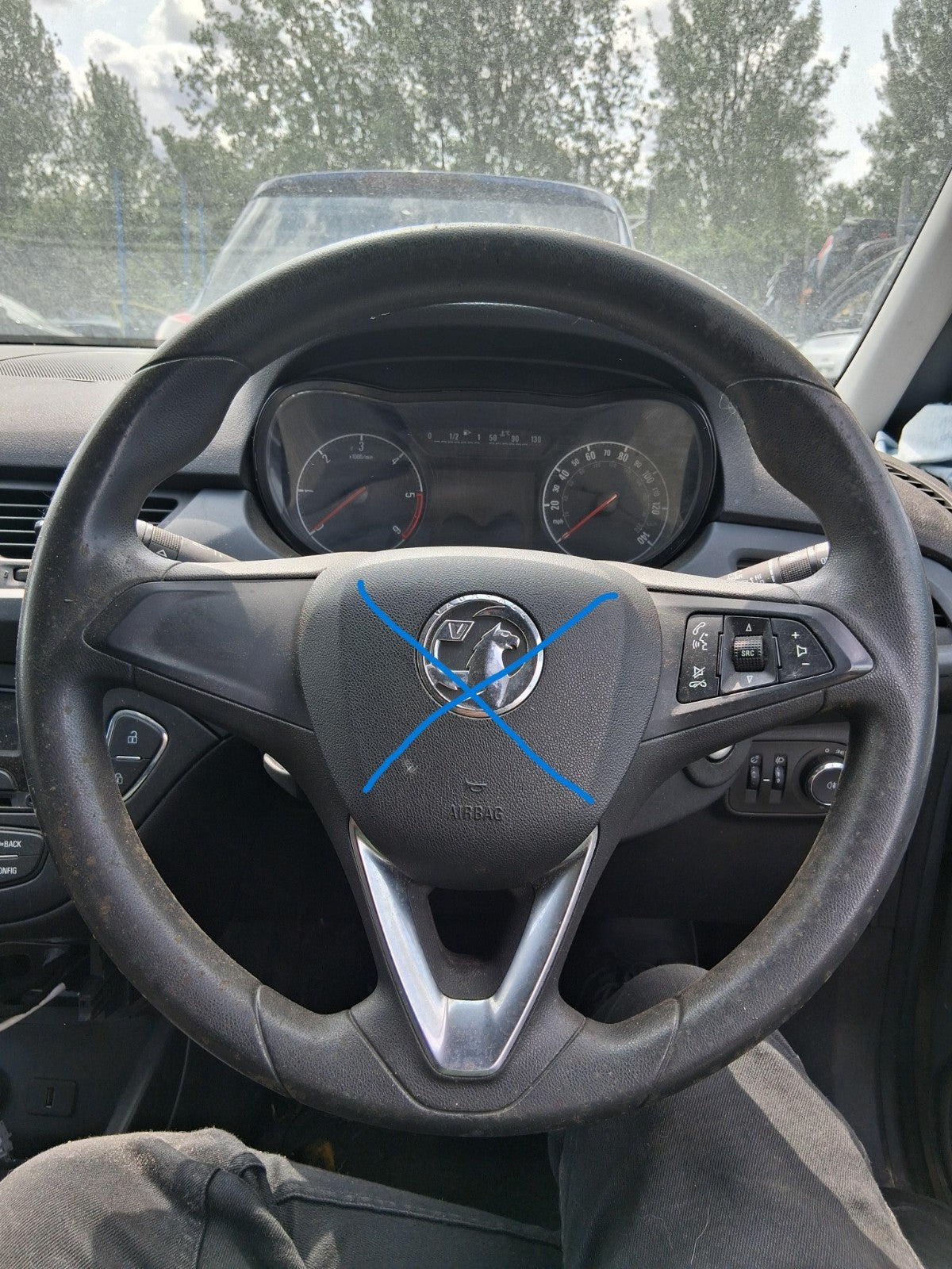 2017 VAUXHALL CORSA E 3 DOOR MULTIFUNCTIONAL STEERING WHEEL WITHOUT AIRBAG