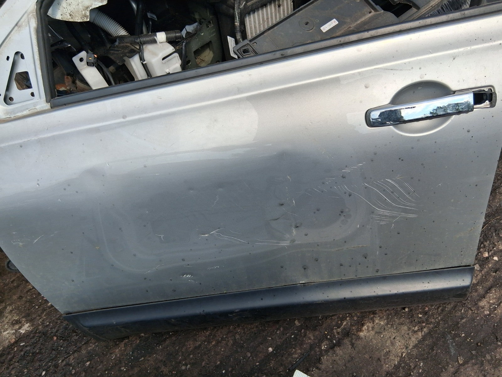 NISSAN QASHQAI J10 2011 NSF PASSENGER SIDE FRONT DOOR SILVER