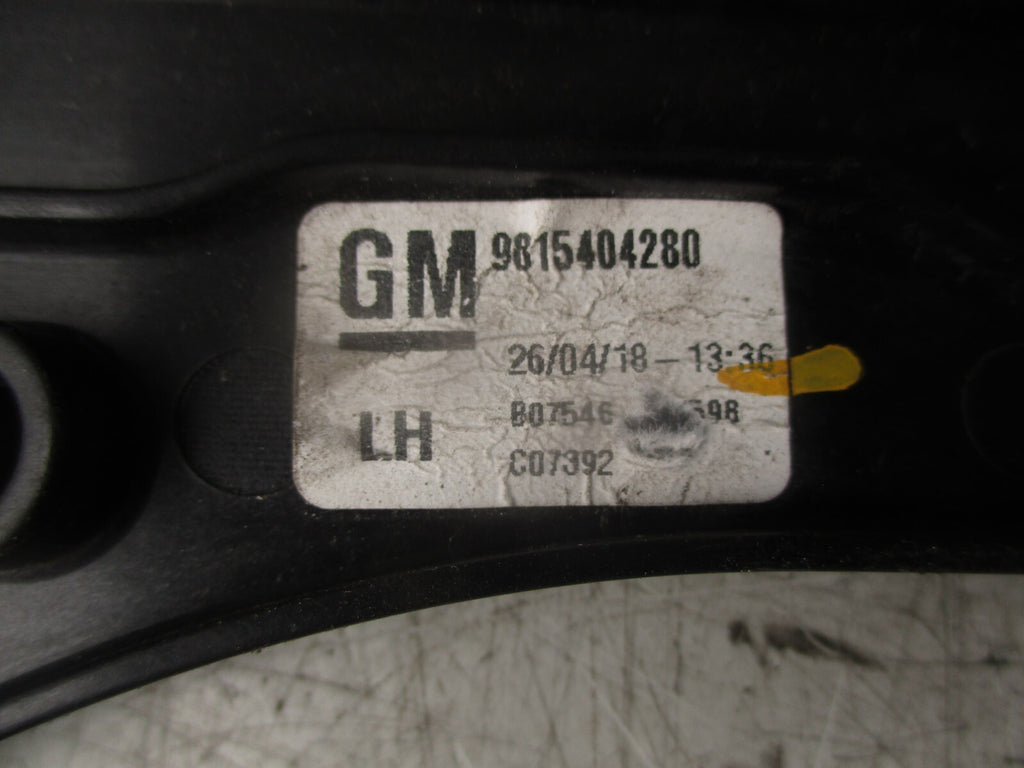 2018 VAUXHALL GRANDLAND X NSF PASSENGER FRONT WINDOW MOTOR REGULATOR 9815404280