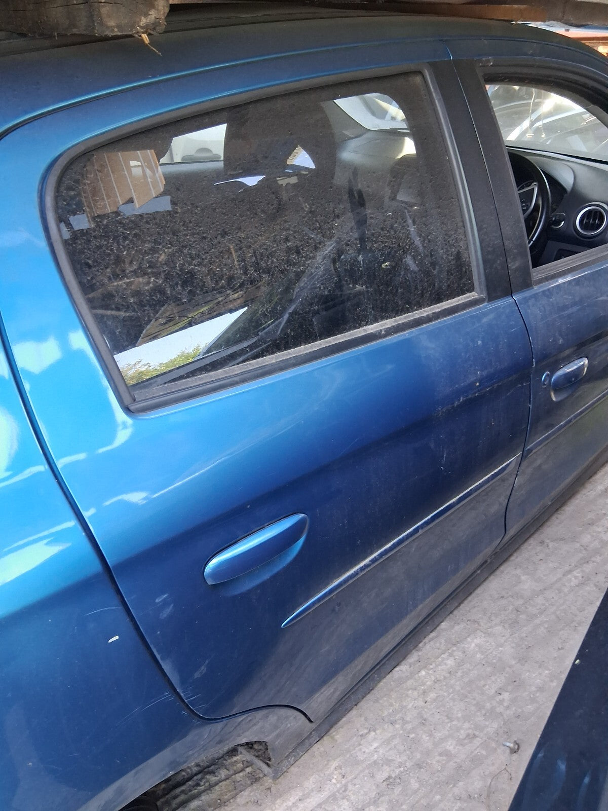 2016 MITSUBISHI MIRAGE MK6 PRE FACELIFT OSR DRIVER SIDE BARE DOOR REMIS BLUE T36
