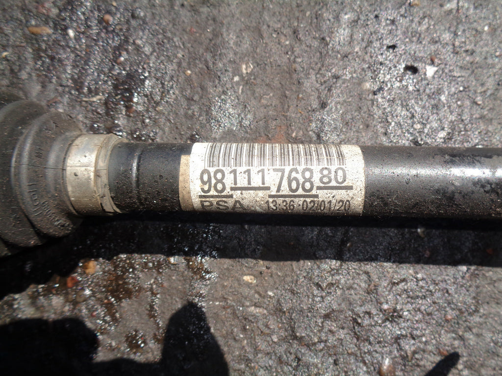 CITROEN C5 AIRCROSS 2019 1.5 DIESEL NS PASSENGER SIDE DRIVESHAFT 9811176880