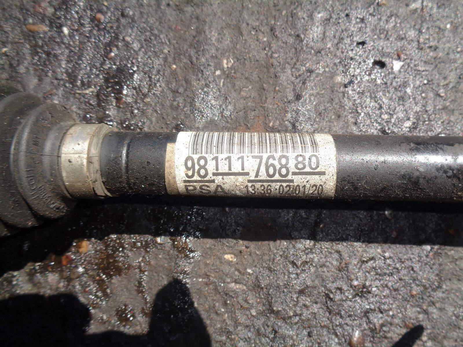 CITROEN C5 AIRCROSS 2019 1.5 DIESEL NS PASSENGER SIDE DRIVESHAFT 9811176880
