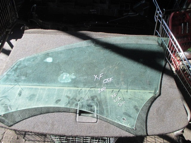 2011 JAGUAR XF OSF DRIVER SIDE FRONT WINDOW GLASS