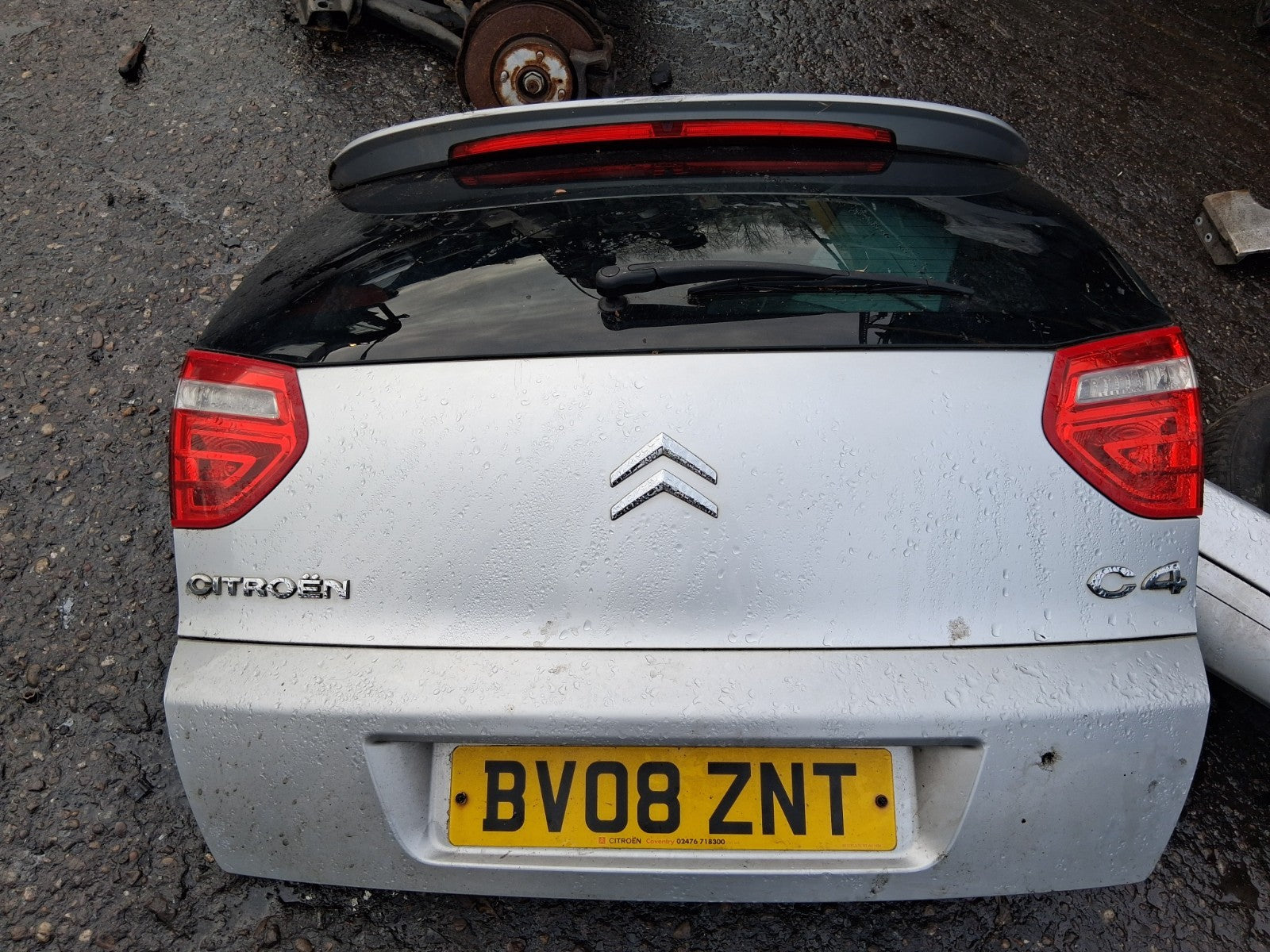 2008 CITROEN C4 PICASSO COMPLETE REAR TAILGATE BOOTLID SILVER
