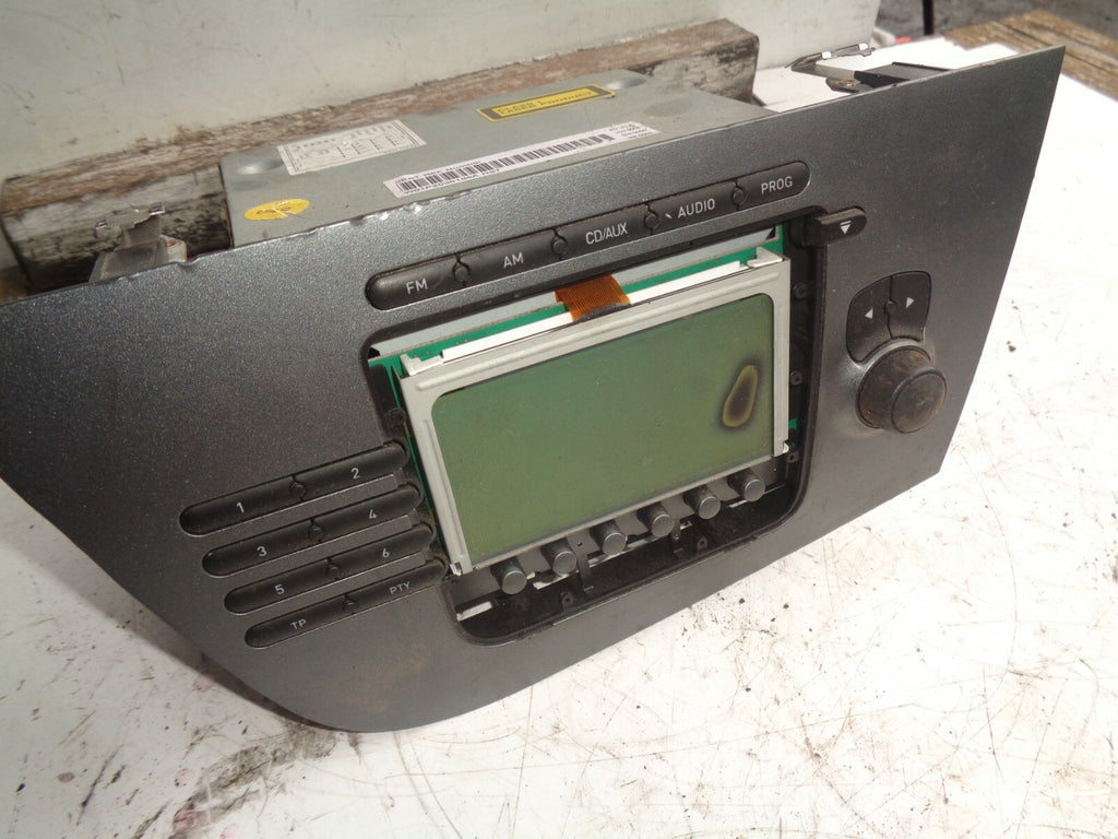 SEAT LEON MK2 2007 1.9 DIESEL STEREO RADIA HEAD UNIT w01p2035186a n87