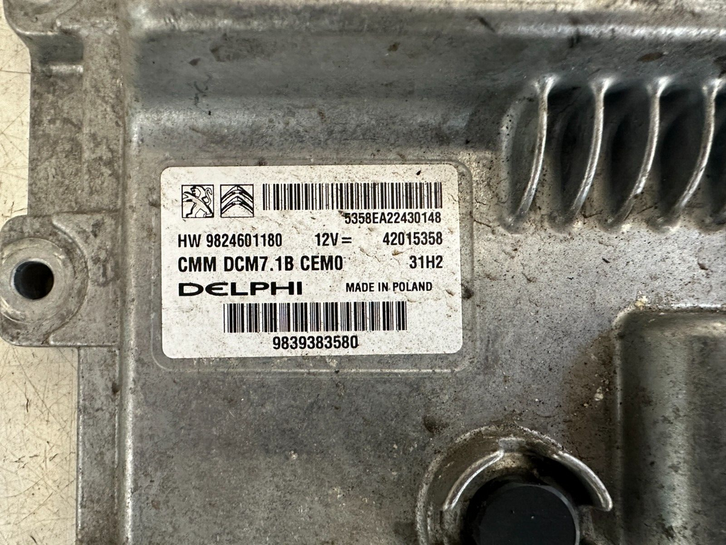 2022 VAUXHALL MOVANO 2.2 DIESEL ENGINE CONTROL UNIT MODULE ECU 9824601180
