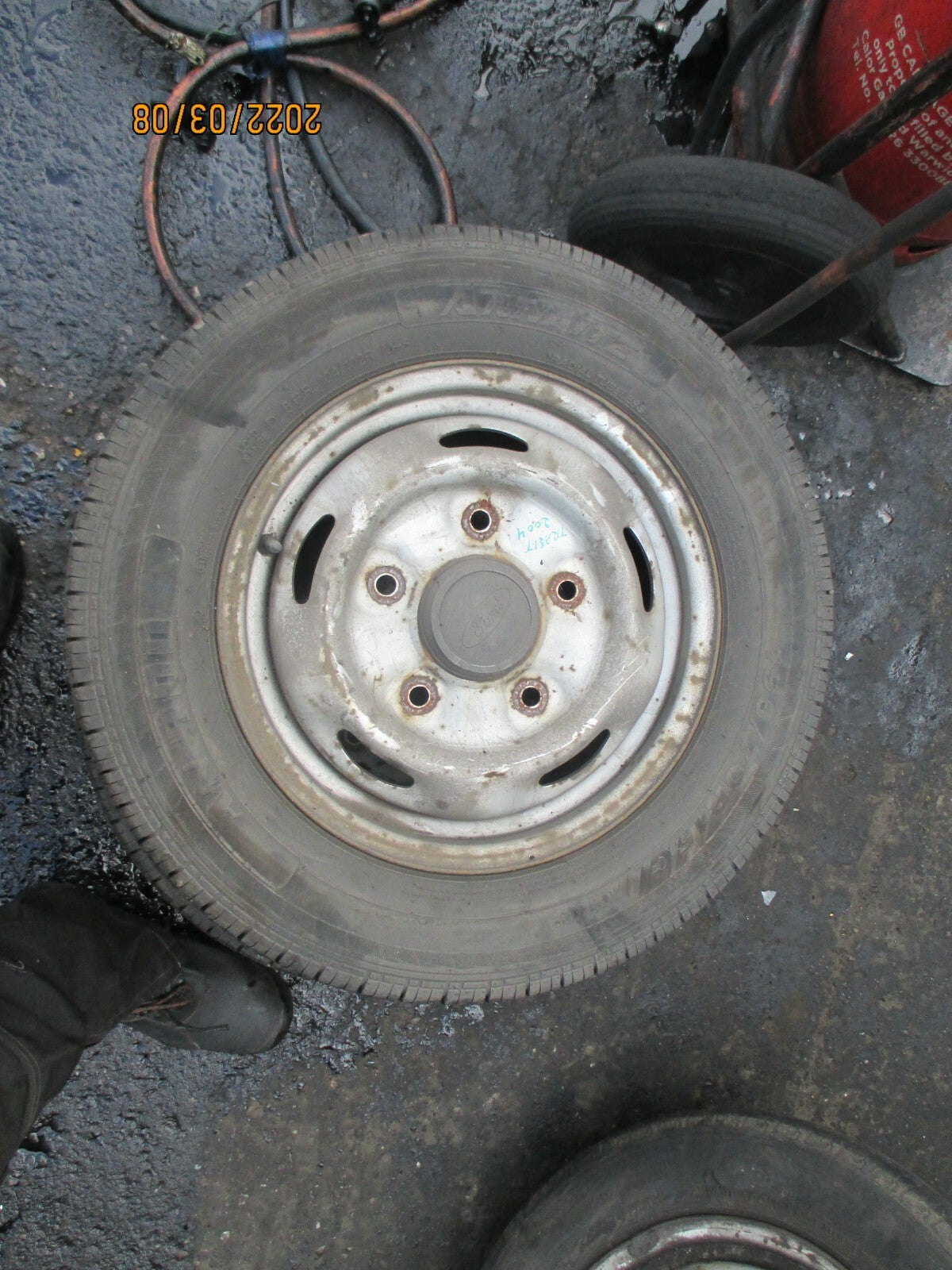 FORD TRANSIT 2004 MK6 STEEL WHEEL & TYRE 195/70R15 ANNAITE