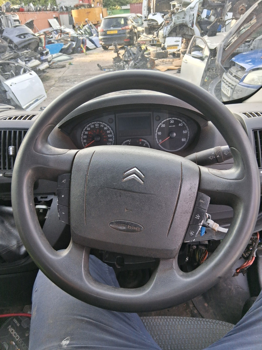 2014 CITROEN RELAY MK3 3 SPOKE MULTIFUNCTION STEERING WHEEL