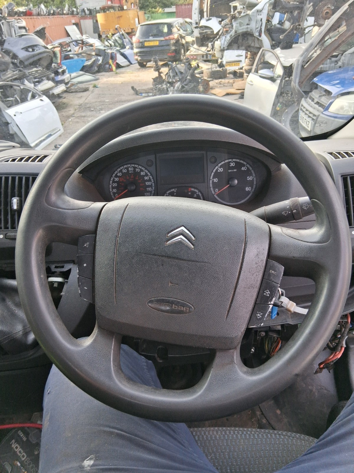 2014 CITROEN RELAY MK3 3 SPOKE MULTIFUNCTION STEERING WHEEL