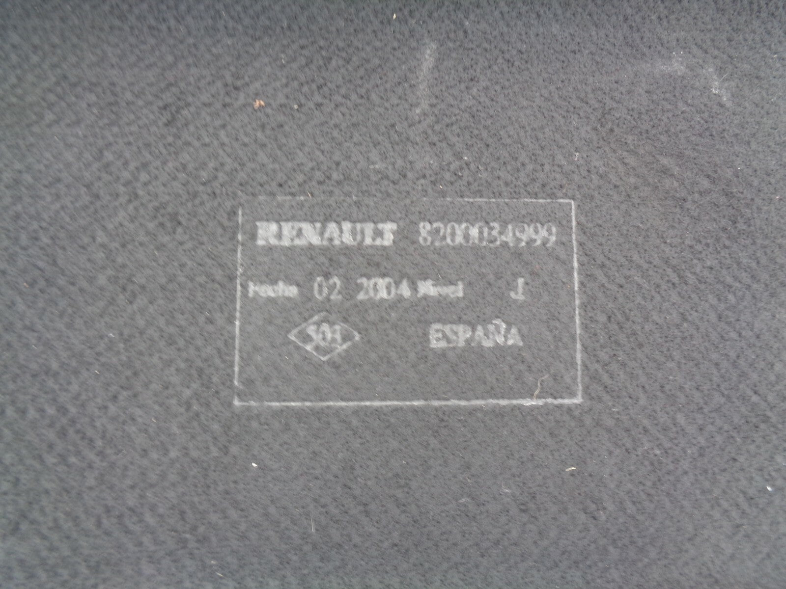 RENAULT MEGANE MK2 2005 BOOT LOAD COVER PARCEL SHELF 8200034999
