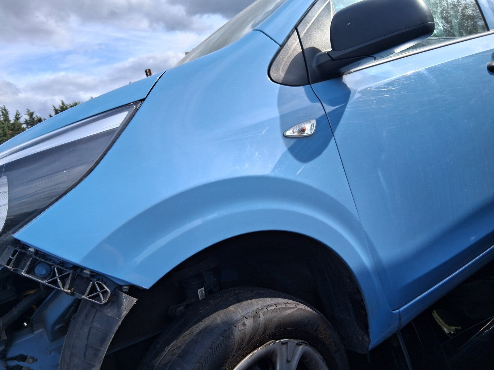 2019 KIA PICANTO MK3 NSF PASSENGER SIDE FRONT WING PANEL BLUE