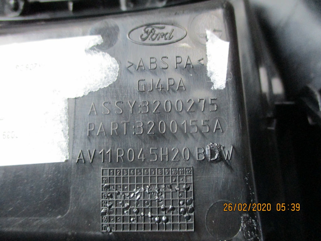 FORD B MAX 2017 HEATER CLIMATE CONTROL SWITCH PANEL SURROUND TRIM AV1T-19980-BL