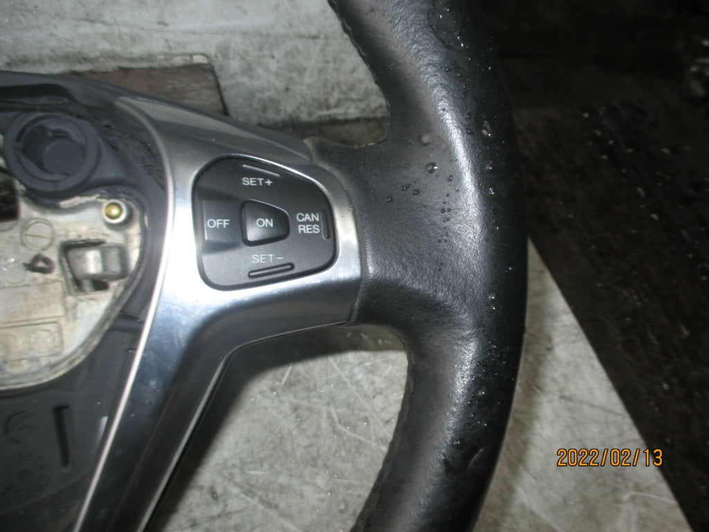 FORD ECOSPORT 2016 3 SPOKE MULTIFUNCTION LEATHER STEERING WHEEL CN113600FA3ZHE