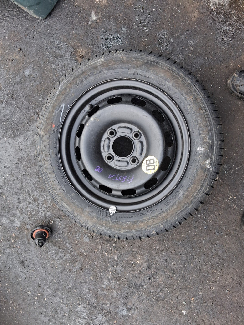2006 FORD FIESTA MK6 14 INCH SPACE SAVER SPARE WHEEL WITH TYRE 175/65R14