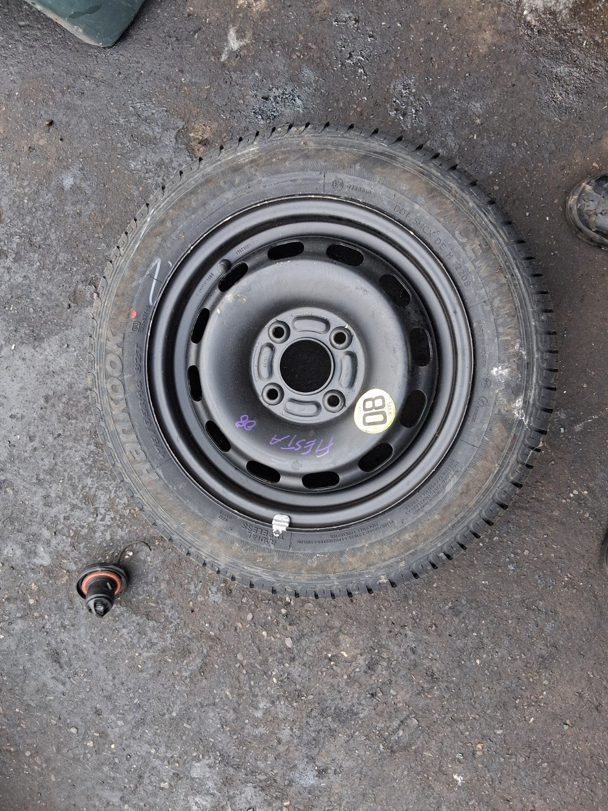 2006 FORD FIESTA MK6 14 INCH SPACE SAVER SPARE WHEEL WITH TYRE 175/65R14