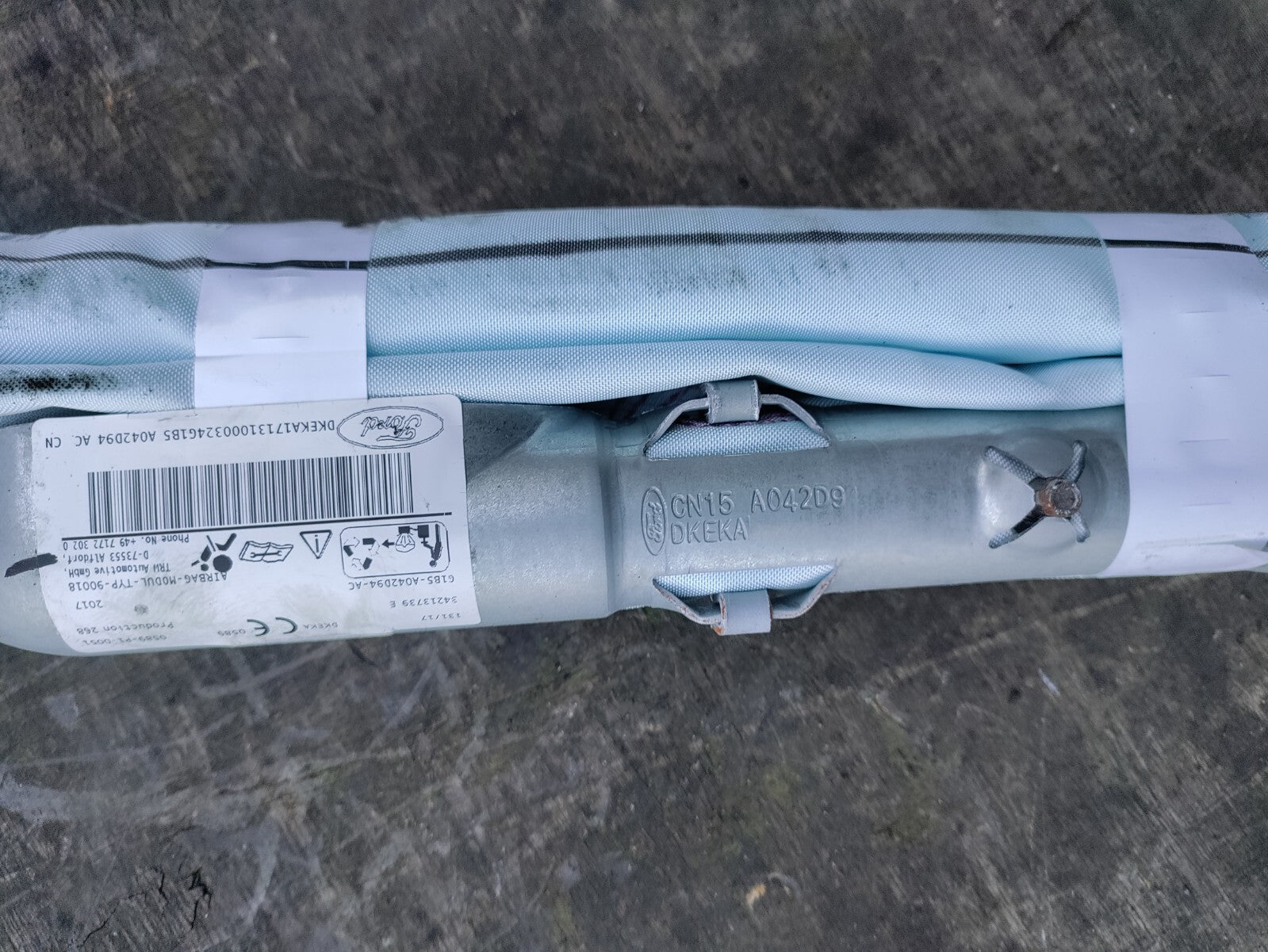 FORD KA+ PLUS 2017 OS DRIVER SIDE CURTAIN AIRBAG CN15A042D94